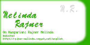 melinda rajner business card